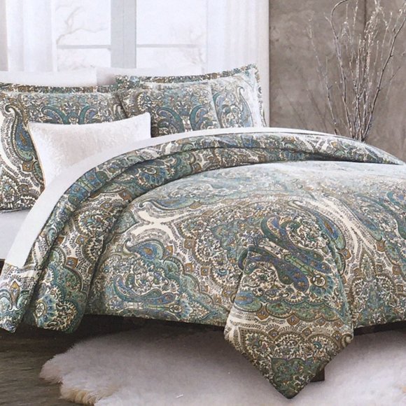 Nicole Miller Bedding 3pc Nicole Miller Paisley Medallion Full